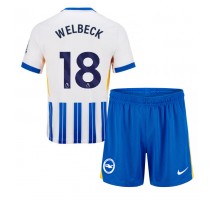 Brighton Danny Welbeck #18 Koszulka Podstawowa dzieci 2024-25 Krótki Rękaw (+ krótkie spodenki)